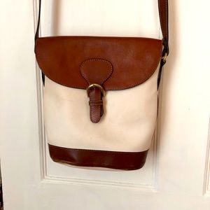 Vintage Delfino genuine leather satchel bag